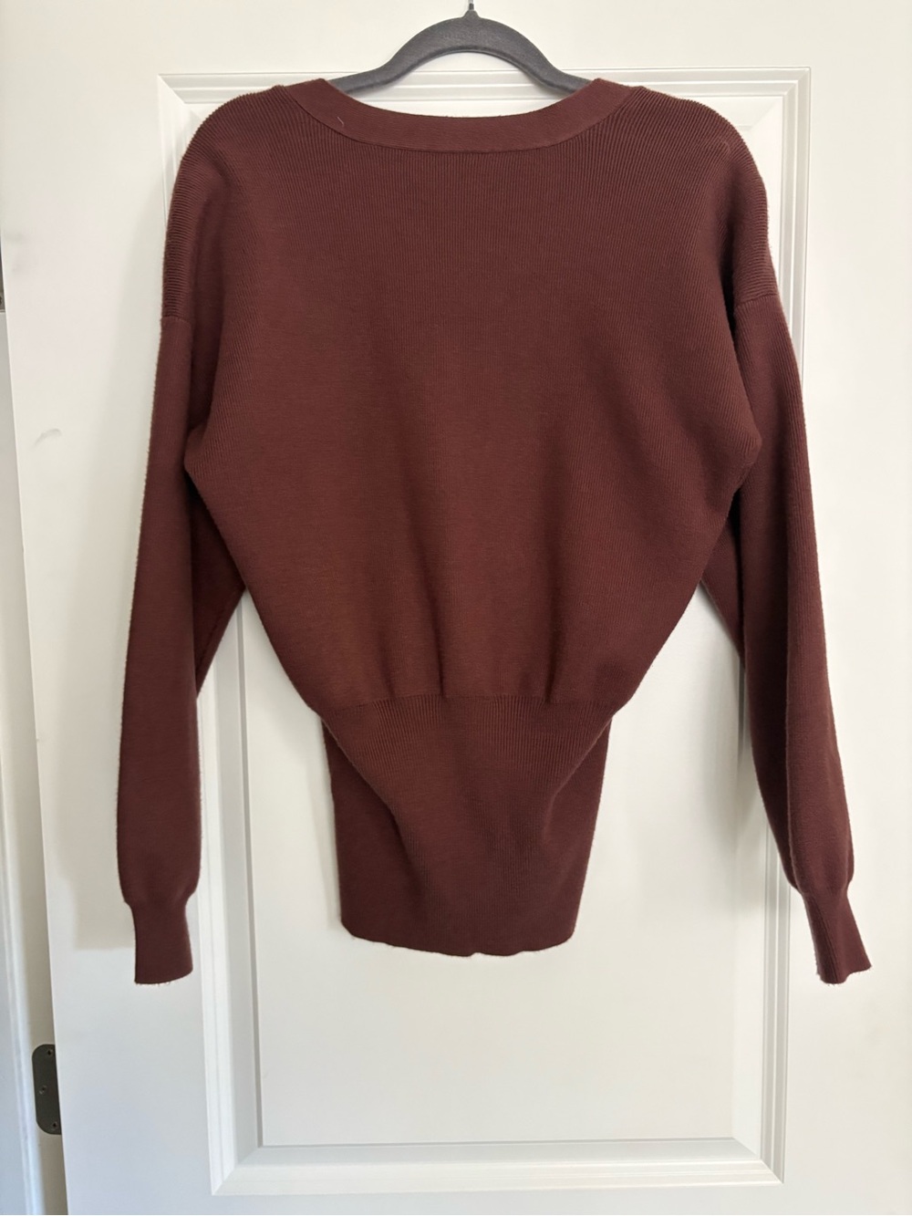 Commense V-Neck Button Front Cardigan - Rust - Picture 2 of 8